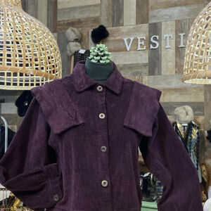 Chaqueta pana solapa