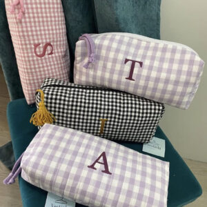 Estuches/neceseres vichy hechos a mano