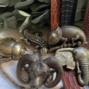 Cinturones PIEL hebilla intercambiable animales