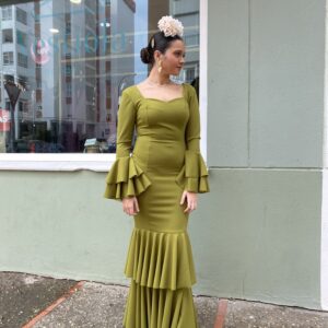 Vestido flamenca amarilla 55,50€