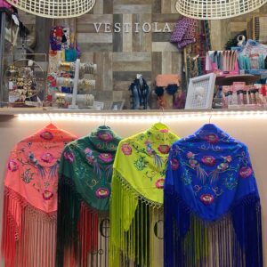 Mantones flamenca seda hechos a mano 65.50