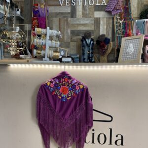 Mantón NIÑA morado