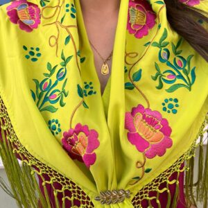 Mantón seda hecho a mano LIMA