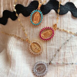 Virgen de Guadalupe medalla y cadena 12.50€