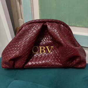 Bolso burdeos poli piel personalizado