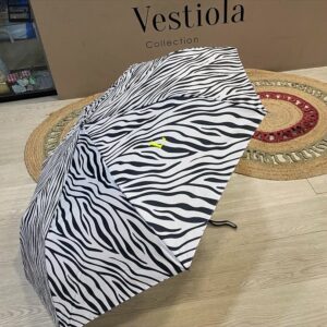 Paraguas cebra personalizado con iniciales