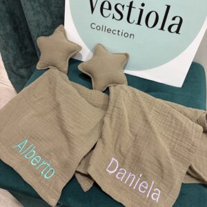 Gasa-peluche personalizada para bebé