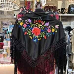 Mantón NIÑA negro bordado de colores o rojo y dorado ELEGIR POR PRIVADO 13,50€