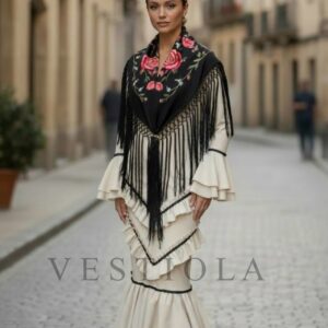 Vestido flamenca Córdoba beige 72.50€