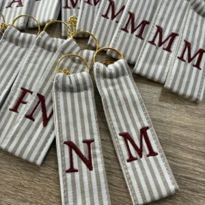 Llaveros bordados para un evento