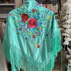 Mantón verde agua 18,50€